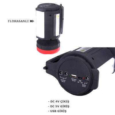 Gold Police GP-650 Şarjlı LED El Feneri - Projektör Spot Lamba - 3