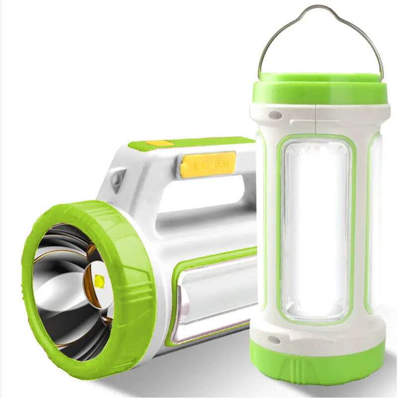 Gold Police Solar&Şarjlı El Feneri JQ-6088 3 W (Projektör) Yeşil - 1