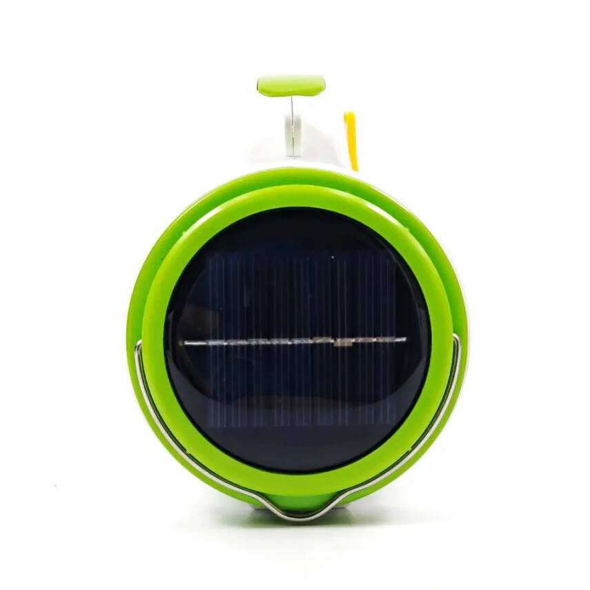 Gold Police Solar&Şarjlı El Feneri JQ-6088 3 W (Projektör) Yeşil - 2