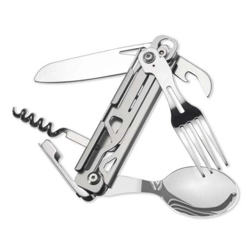 Grand Harvest GHKS002 Kamp Çatal, Kaşık, Bıçak ve Tirbüşon Seti - 1