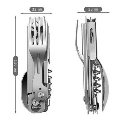 Grand Harvest GHKS002 Kamp Çatal, Kaşık, Bıçak ve Tirbüşon Seti - 2