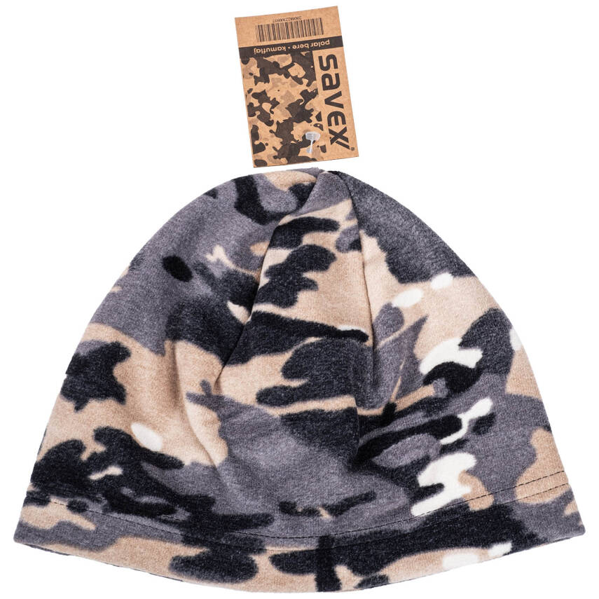 Gri Kamuflaj Polar Bere - Savex ile Sıcaklık ve Stil Bir Arada - 2