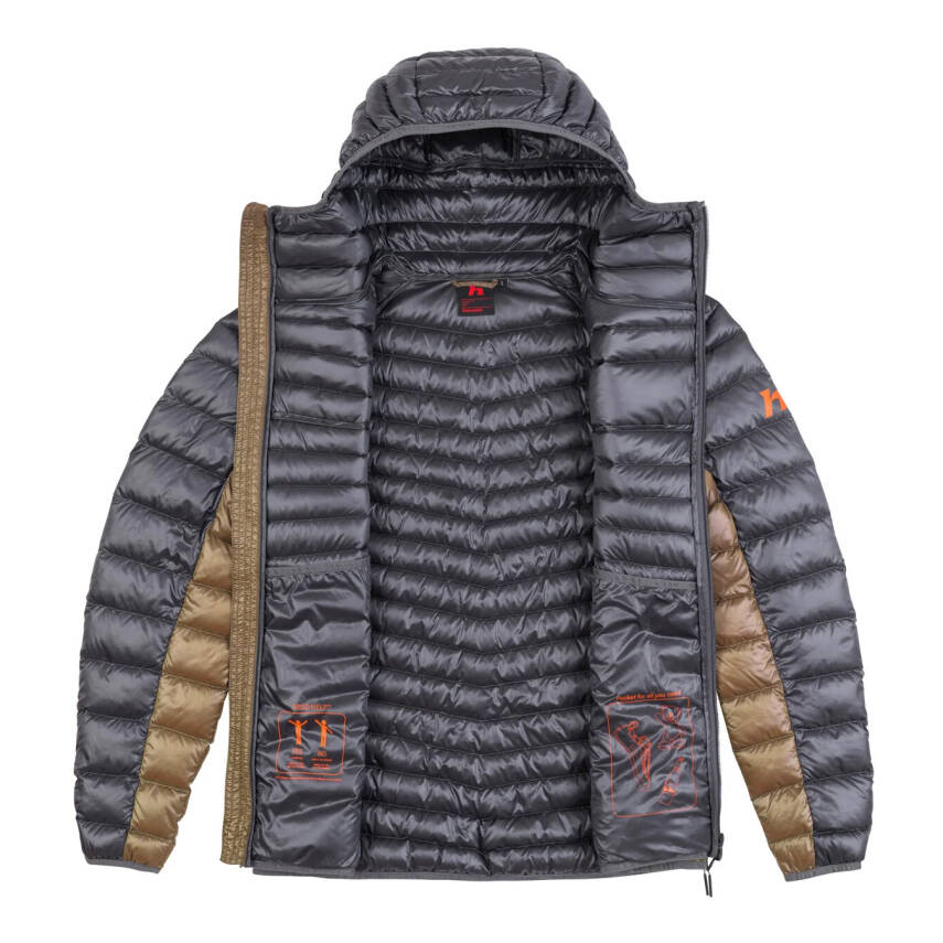 Hannah Arden Erkek Kaz Tüyü Dolgulu Kışlık Mont - Asphalt / Haki Renk Seçeneği - 3