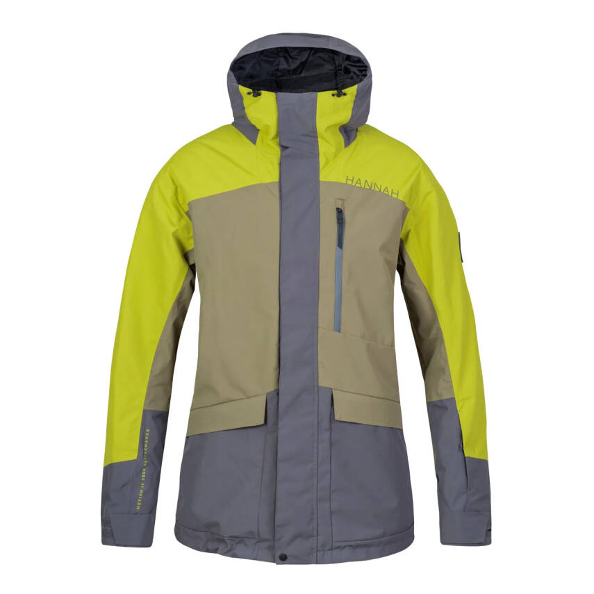 Hannah Garow FD Erkek Su Geçirmez Kayak Montu - Zeytin Yeşili/Sarı - 1