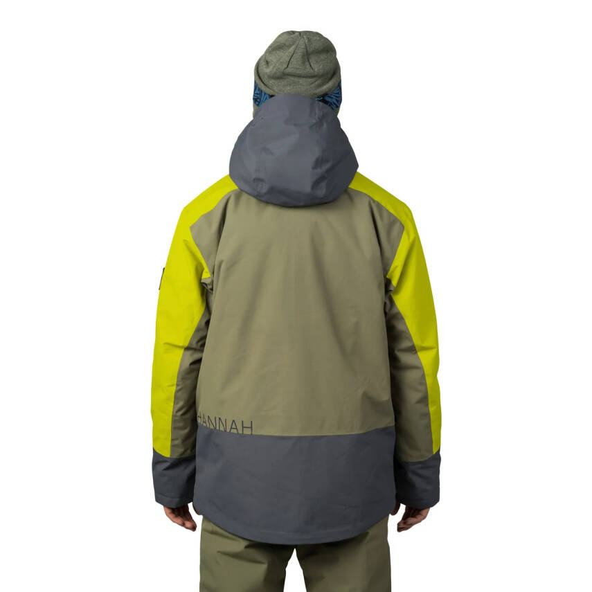 Hannah Garow FD Erkek Su Geçirmez Kayak Montu - Zeytin Yeşili/Sarı - 4