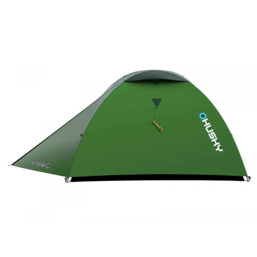 Husky Bret 2 Kişilik Yeşil Çadır - Hafif ve Dayanıklı Kamp Çözümü - 3