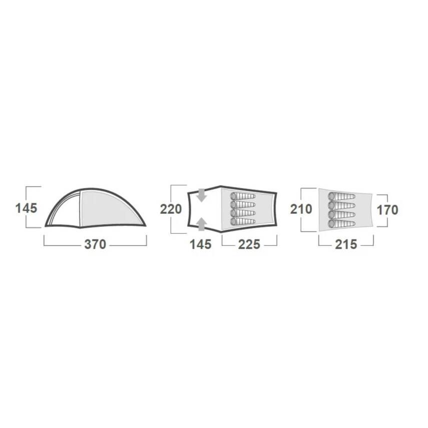 Bronder 4 Kişilik 4 Mevsim Yeşil Husky Çadır - 6
