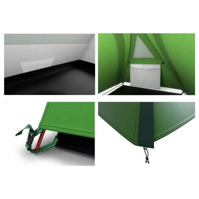 Bronder 4 Kişilik 4 Mevsim Yeşil Husky Çadır - 8