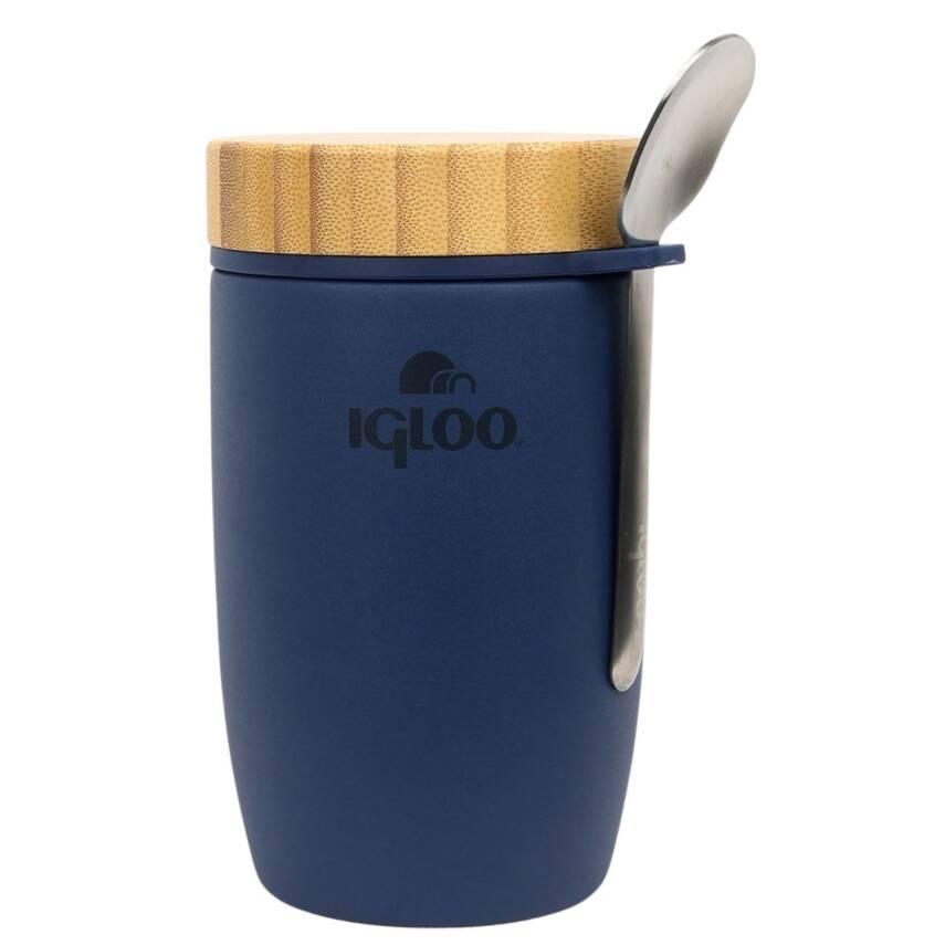 Igloo Bamboo 500 ml Lacivert Çelik Yemek Termos - Vakumlu, Sızdırmaz - 1