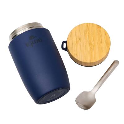 Igloo Bamboo 500 ml Lacivert Çelik Yemek Termos - Vakumlu, Sızdırmaz - 2