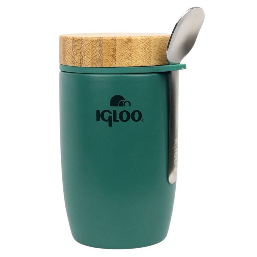 Igloo Bamboo Çelik Yemek Termosu - 500 ml - Yeşil - 1
