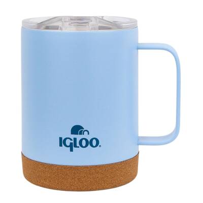 Igloo Cork Buzul Mavi Çelik Mug Termos - 350ml