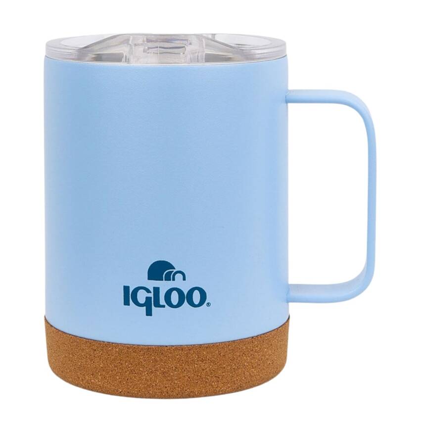 Igloo Cork Buzul Mavi Çelik Mug Termos - 350ml - 1