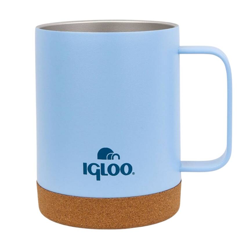Igloo Cork Buzul Mavi Çelik Mug Termos - 350ml - 2