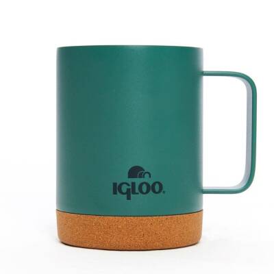 Igloo Cork Çelik Mug Termos - 350ml - Yeşil - 2