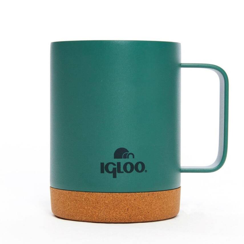 Igloo Cork Çelik Mug Termos - 350ml - Yeşil - 2
