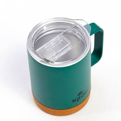 Igloo Cork Çelik Mug Termos - 350ml - Yeşil - 3