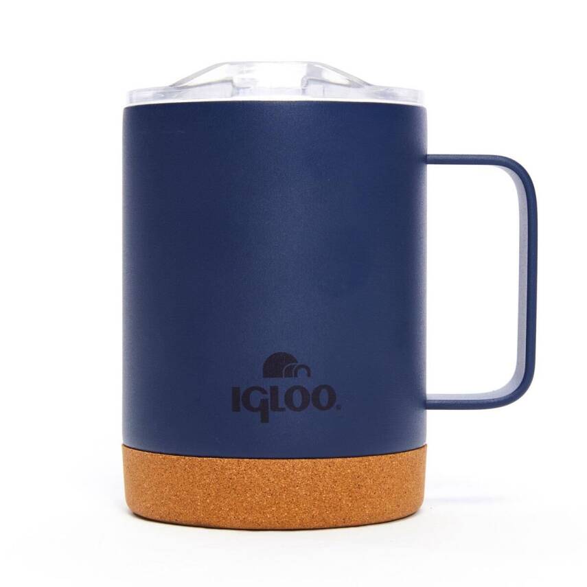 Igloo Cork Lacivert Çelik Mug Termos - 350ml - 1