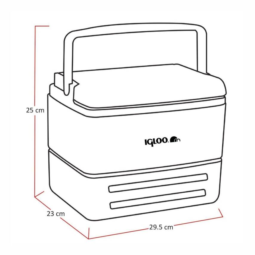 Igloo EliteCore 8.2 Litre Kırmızı Buzluk - Kompakt Serinlik Çözümü - 2