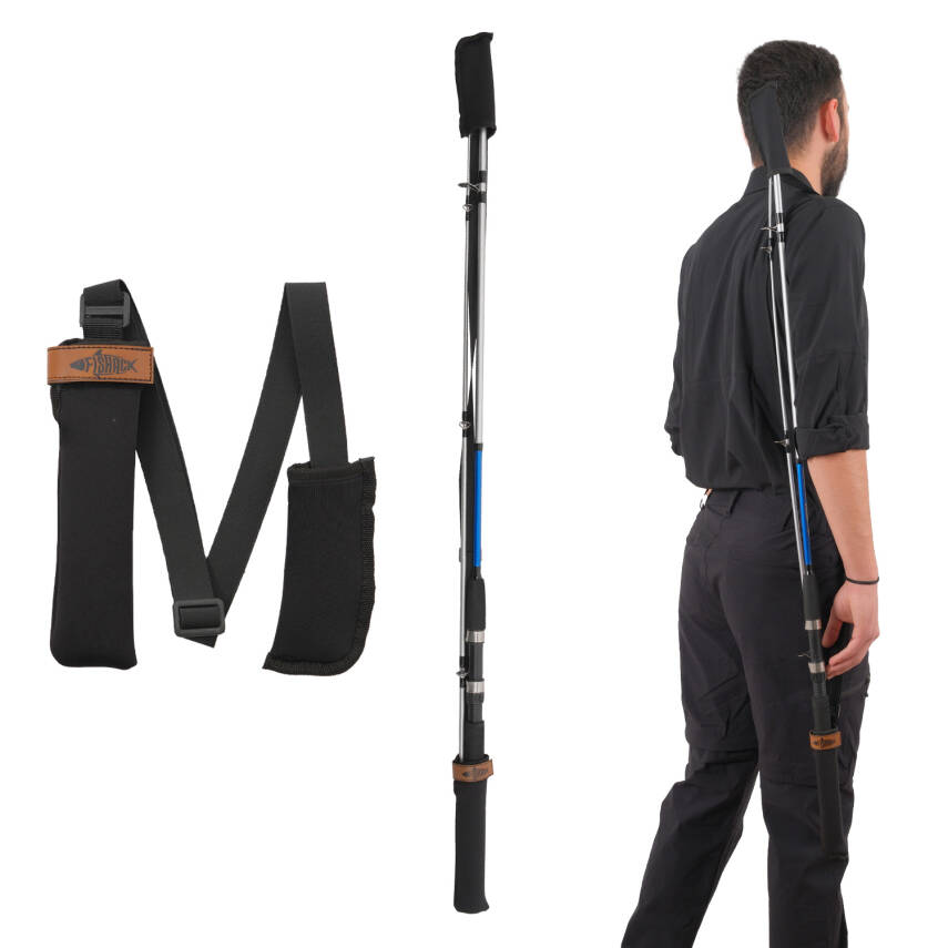 İki Parça Olta Kamış Kılıfı - LRF Spin - Neopren Ayarlanabilir - 1