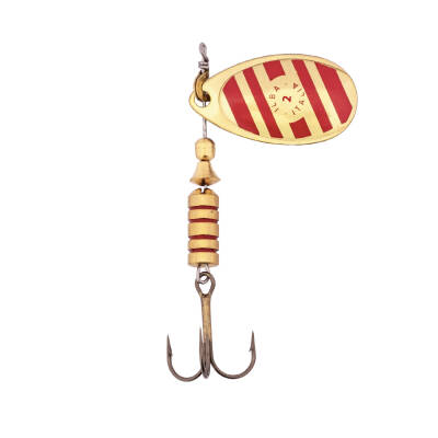 Ilba Zebra 21212 Alabalık Turna Balık Avı Döner Kaşığı - No:2 - Altın Kırmızı - 2