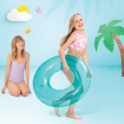 Intex 59260 Şeffaf Jumbo Simit - Çocuklar İçin Eğlenceli Havuz ve Deniz Oyuncağı - 2