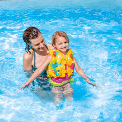 Intex Balık Desenli Can Yeleği - Çocuklar İçin Güvenli Yüzme Keyfi - 3
