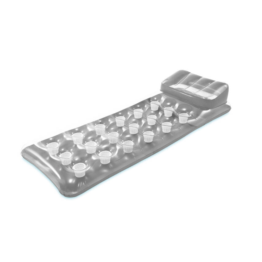 Intex Bardaklıklı Şişme Deniz & Havuz Yatağı - Gümüş (58894) - 1