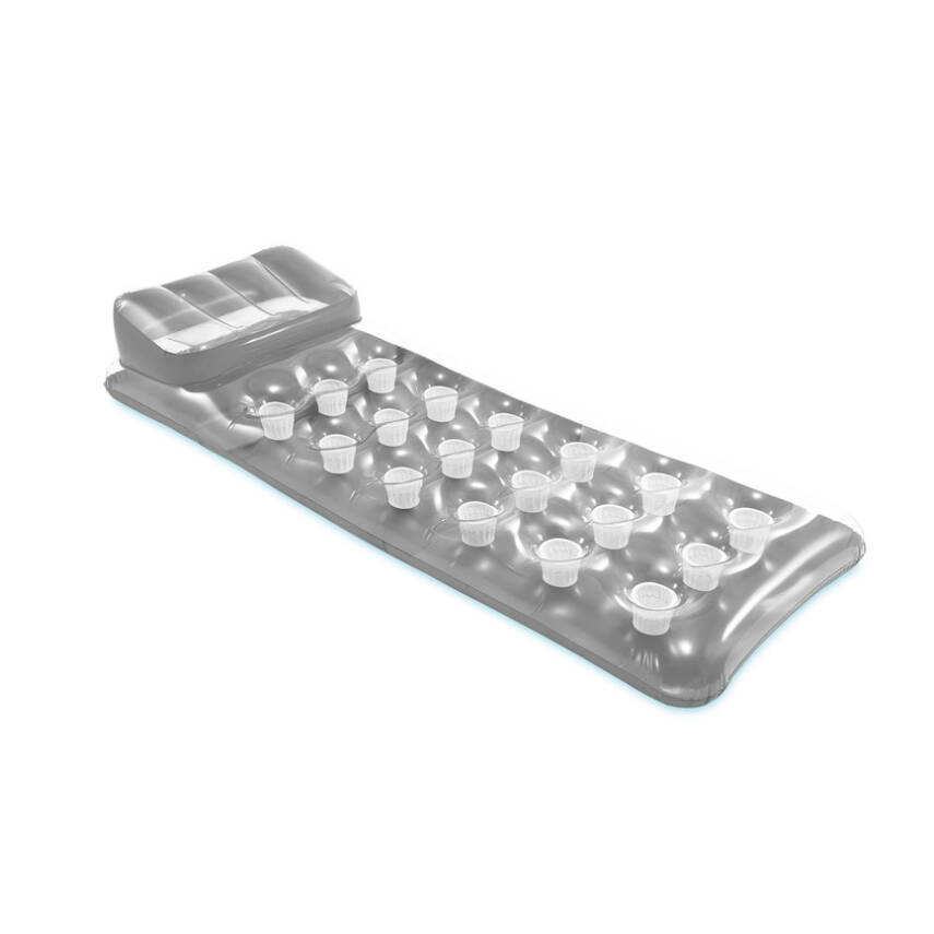 Intex Bardaklıklı Şişme Deniz & Havuz Yatağı - Gümüş (58894) - 2