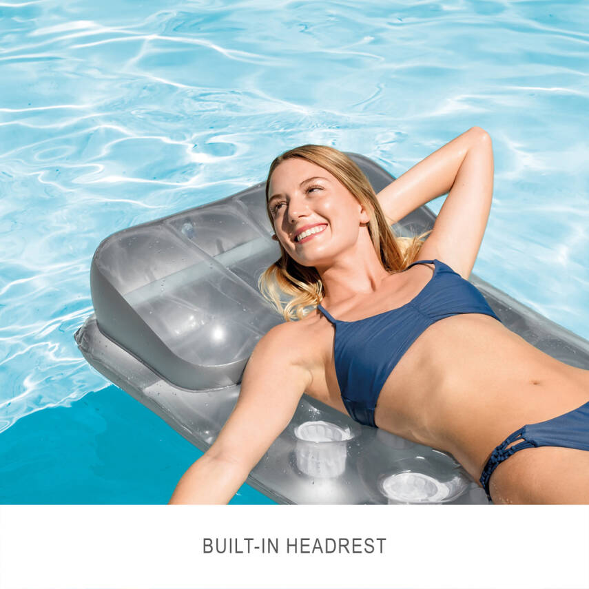 Intex Bardaklıklı Şişme Deniz & Havuz Yatağı - Gümüş (58894) - 3