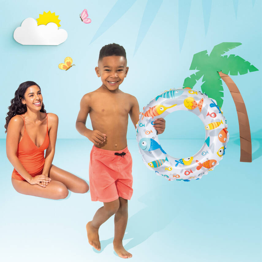 Intex Desenli Çocuk Yüzme Simidi - 51 cm (59230) - 4