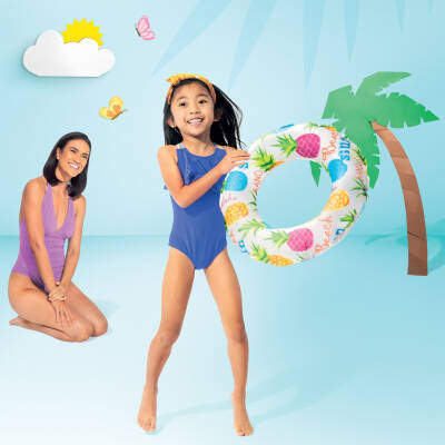 Intex Desenli Çocuk Yüzme Simidi - 51 cm (59230) - 5