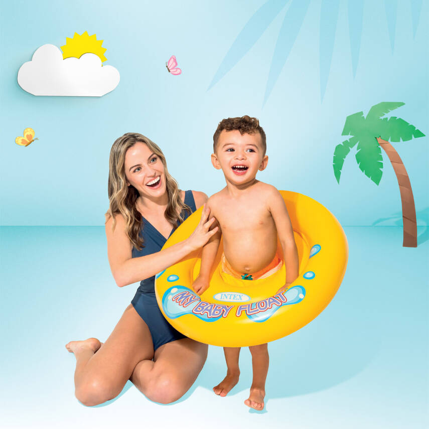 Intex Oturaklı Bebek Flatörü - Sarı - 70 cm (56585) - 5