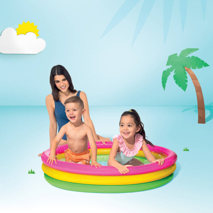 Intex Sunset Havuzu - 3 Boğumlu Çocuk Havuzu - 114 x 25 cm - 4