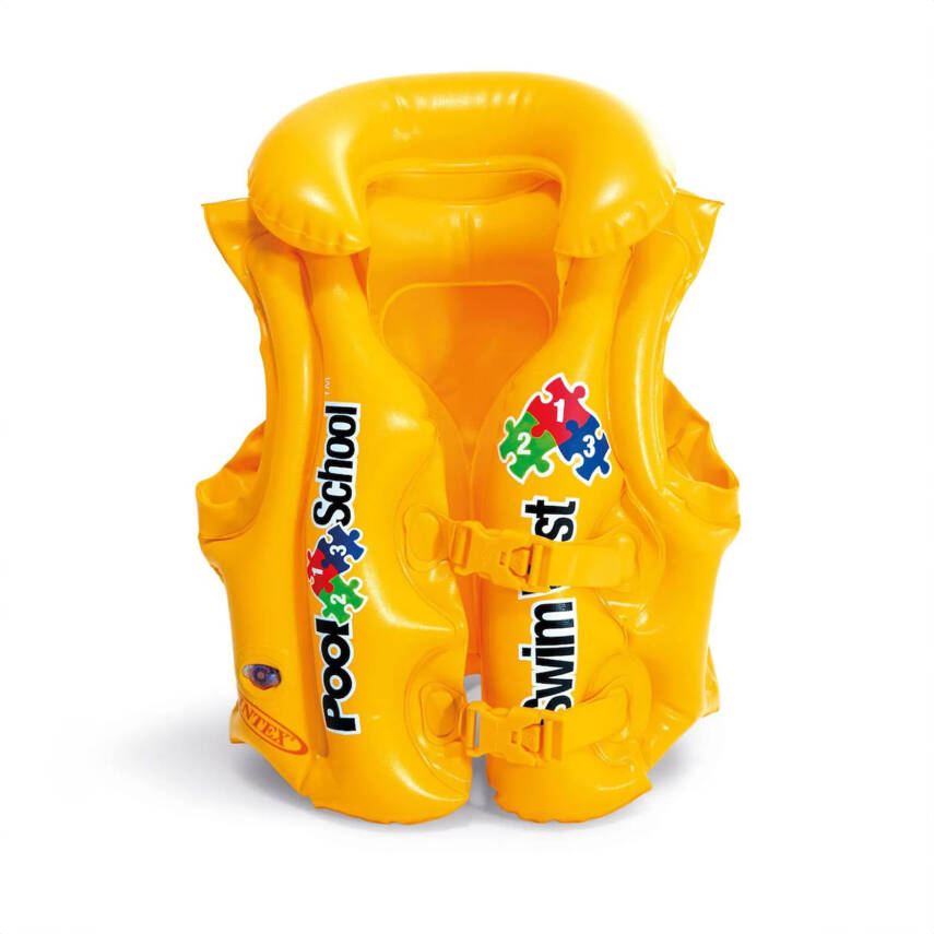 Intex Yakalı Çocuk Can Yeleği - Sarı - 58660 - 1