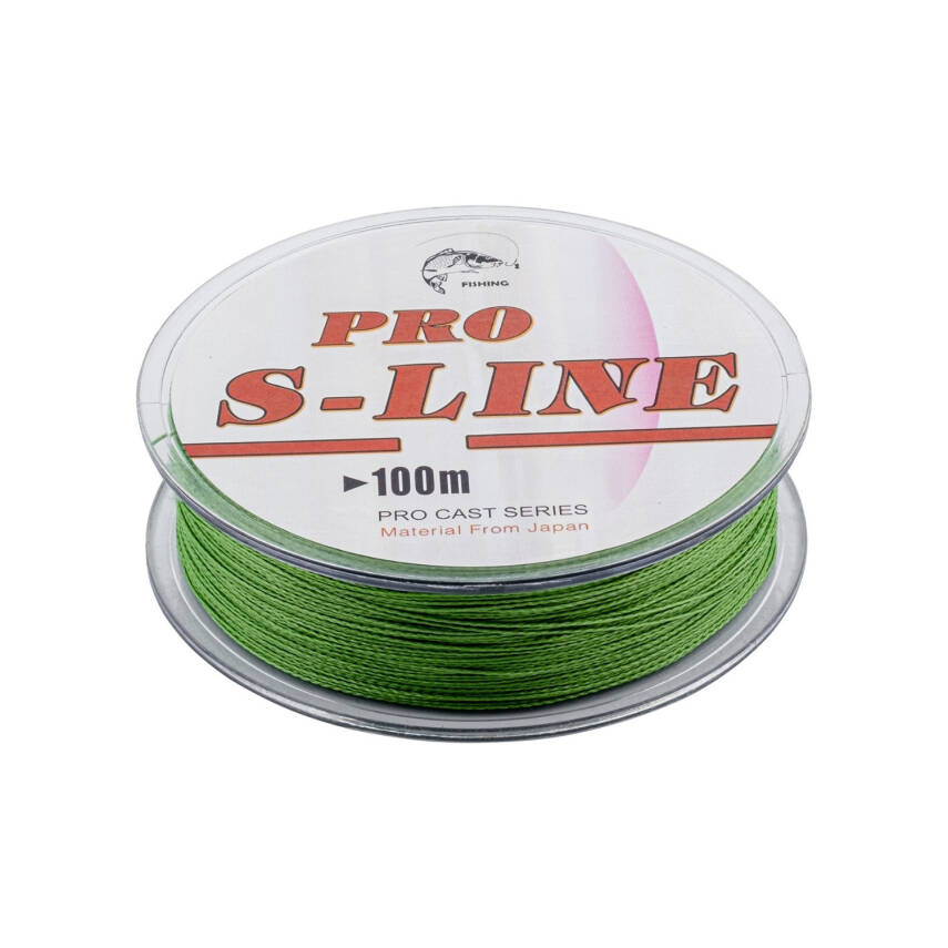 İp Örgü Misina - 4 Kat - Pro S-Line - 100mt - 0.35mm - 22,70kg Çeker - 3
