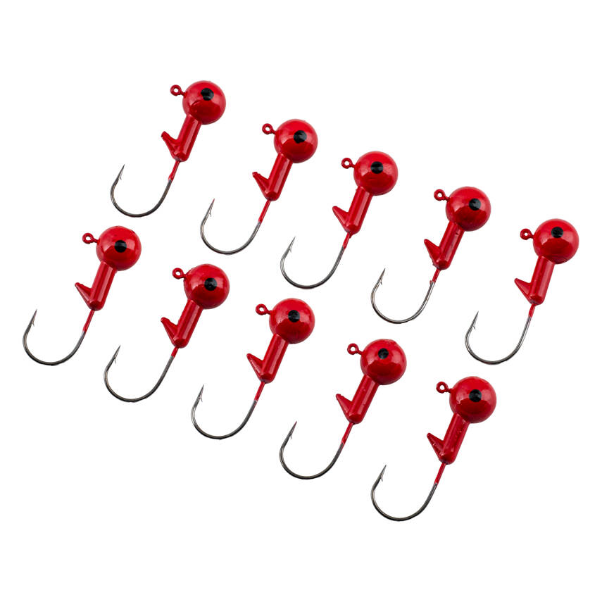 Jighead Zoka Kurşunlu Olta İğnesi - (XH-A 02) - Kırmızı - 21 Gr - 10 Adet - 1