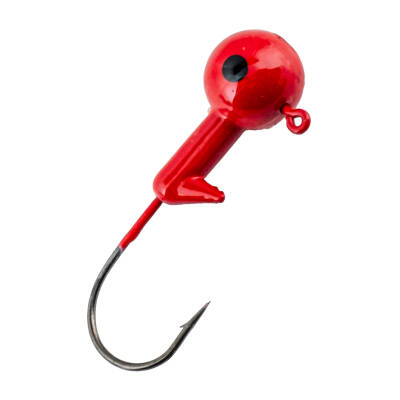Jighead Zoka Kurşunlu Olta İğnesi - (XH-A 02) - Kırmızı - 21 Gr - 10 Adet - 4