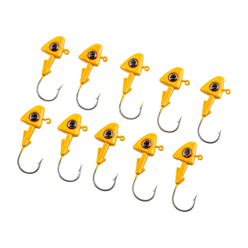 Jighead - Zoka - Kurşunlu Olta İğnesi - (XH-A 07) - Sarı - 10 Gr - 10 Adet - 1