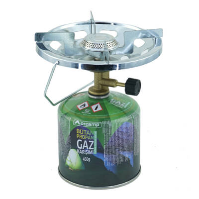 K-500-450 Vidalı Kamp Ocağı + 450 gr Kartuş ile Açık Havada Mükemmel Lezzetler!