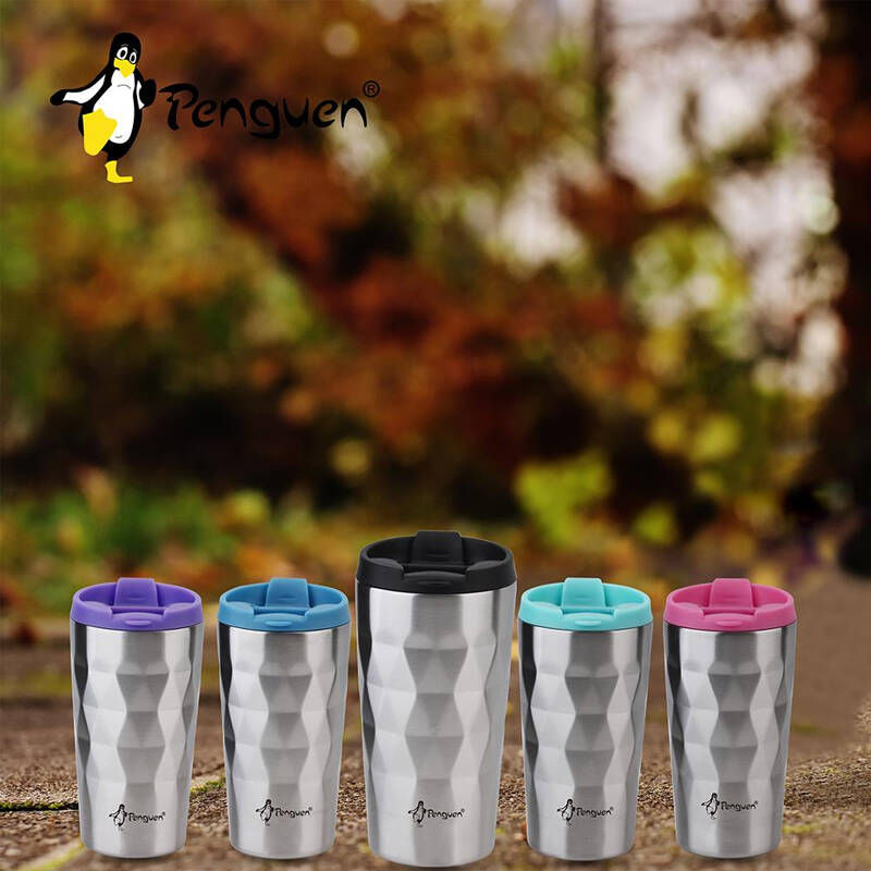 Kahve Termosu - 0,38 LT - Çelik - Penguen - Mavi (PNG-3025) - 1