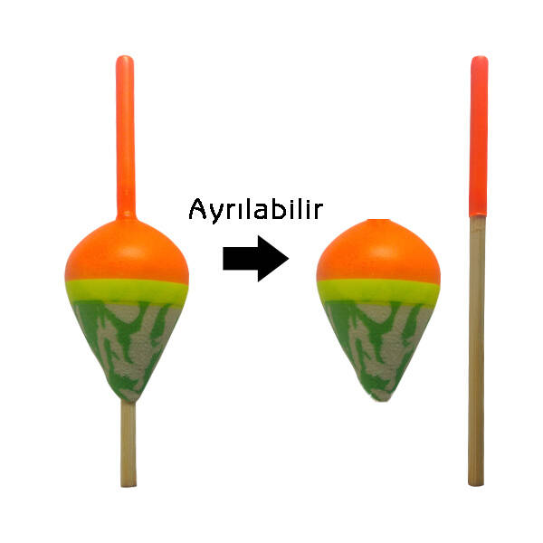 Kamachi Işıklı Gece Balıkçılık Şamandırası - 4gr Kamuflaj Desenli - 1