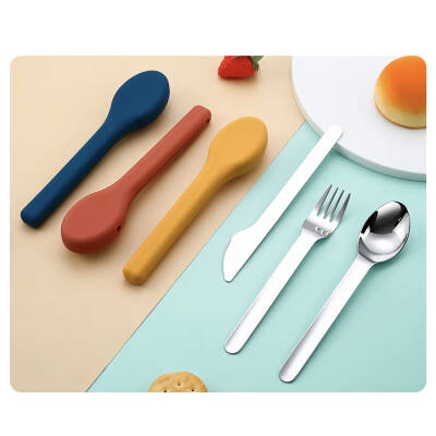 Kamp Çatal&Kaşık&Bıçak Seti - Seyahat Seti - Orcamp - Mavi (OUT-1970) - 2