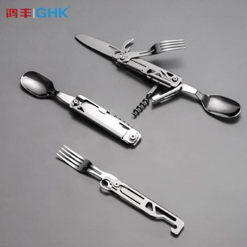 Kamp Çatal&Kaşık&Bıçak Tirbüşon Set - Grand Harvest - GHKS002 - 3