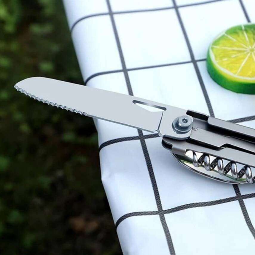 Kamp Çatal&Kaşık&Bıçak Tirbüşon Set - Grand Harvest - GHKS002 - 4