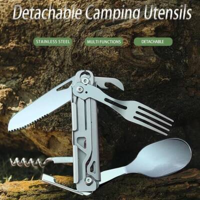 Kamp Çatal&Kaşık&Bıçak Tirbüşon Set - Grand Harvest - GHKS002 - 5