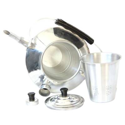 Kamp Çaydanlığı - Çift Taraflı Alüminyum - Süzgeçli Demlik - Madfox - 546241 - 2