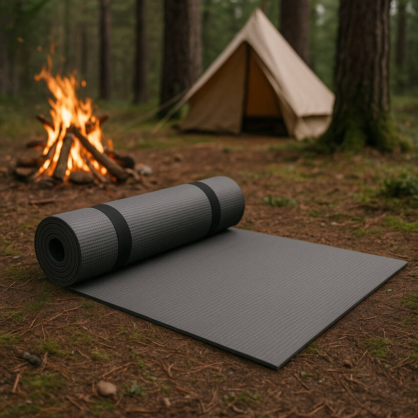 Kamp Matı -  Argeus - 10mm Foam Mat - Gri - (60*190 cm) - 4