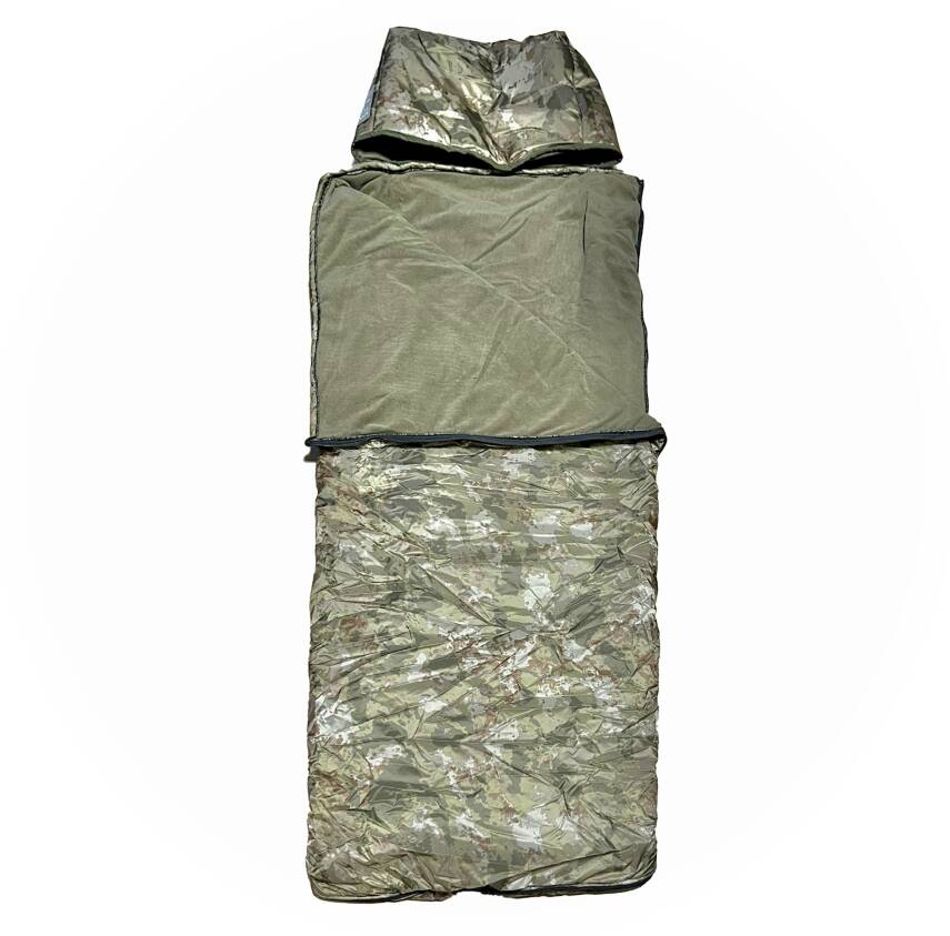 Kamuflaj Uyku Tulumu - İçi Polarlı - Su İtici Kumaş - Accord Extreme - 2
