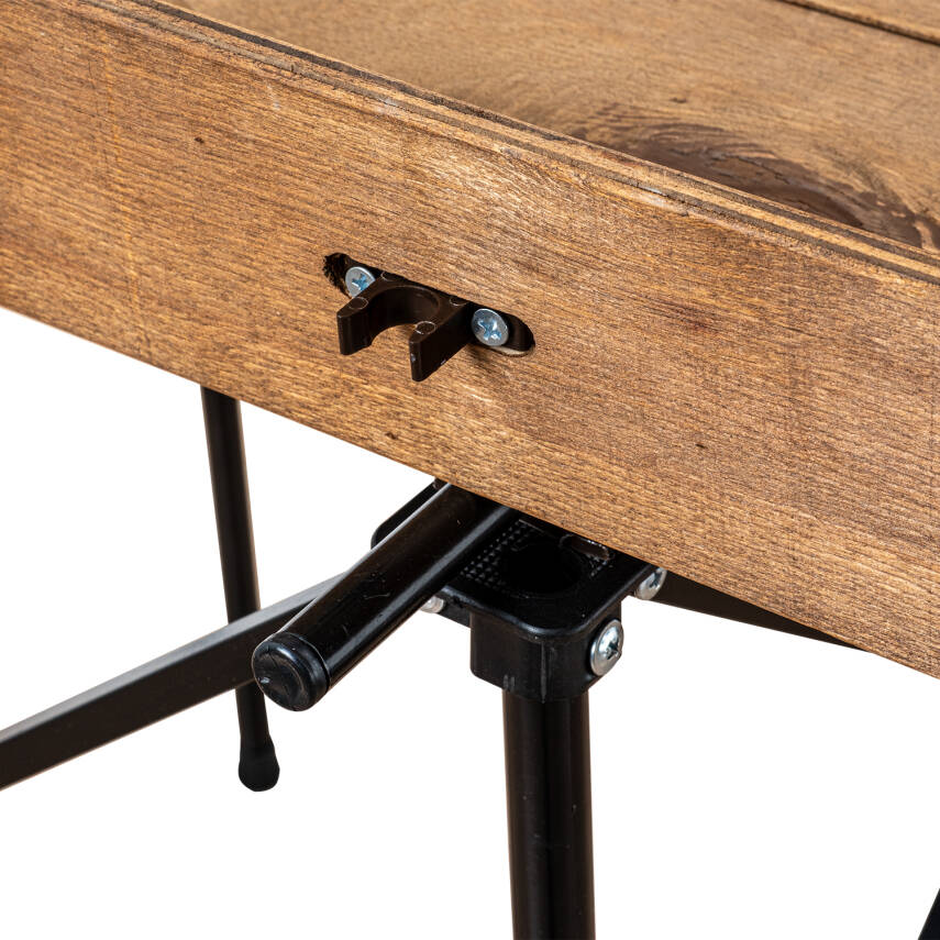 Katlanabilir Ahşap Kamp ve Piknik Masası - Akordion - (54023) - 5